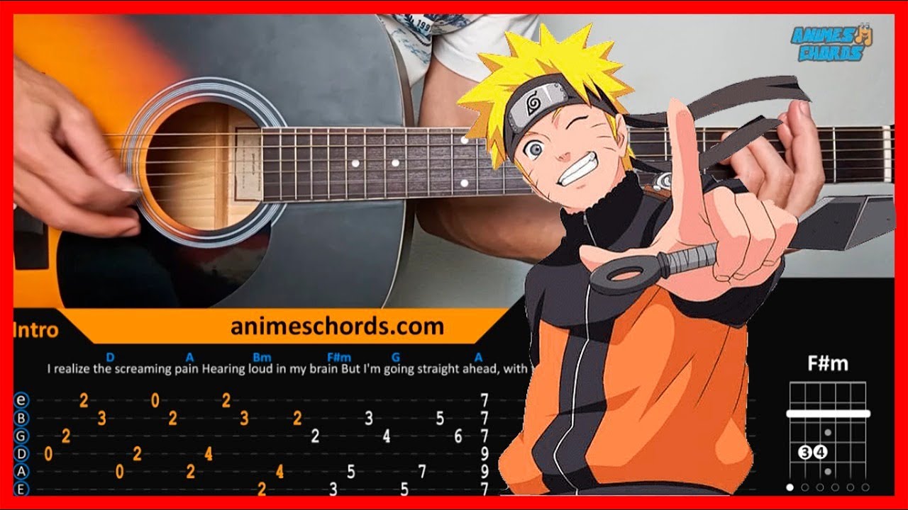 Naruto: Shippuden OP 6 - Sign | Acoustic Guitar Lesson [Tutorial + TAB + CHORDS]