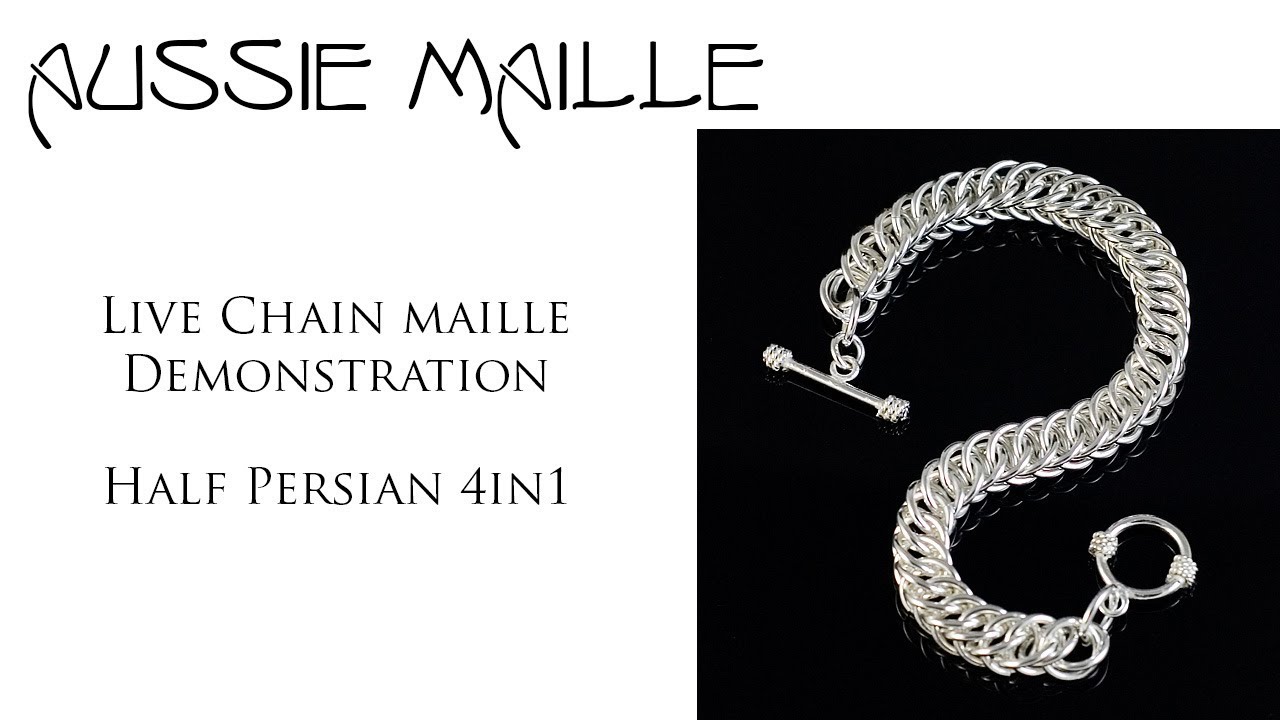 Live Chain Maille Demonstration - Half Persian 4in1