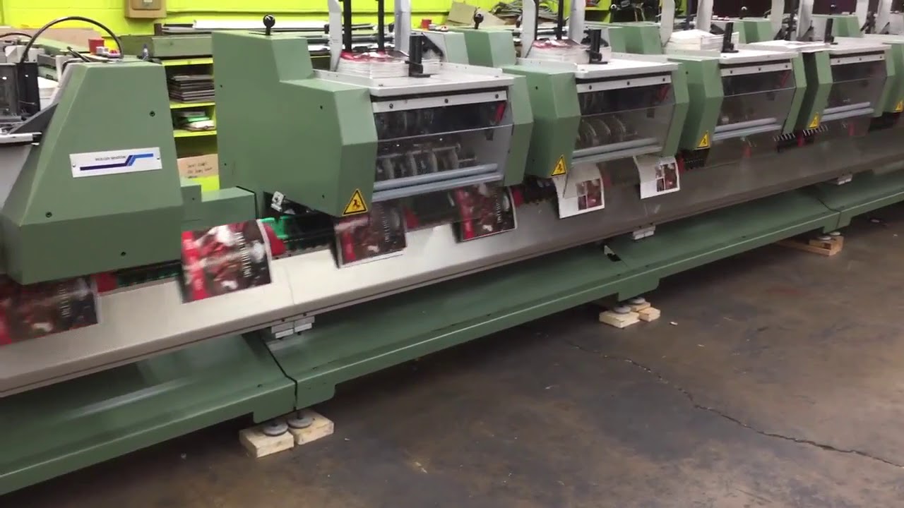 1998 Muller Martini Bravo T 6-Pocket Saddle Stitcher