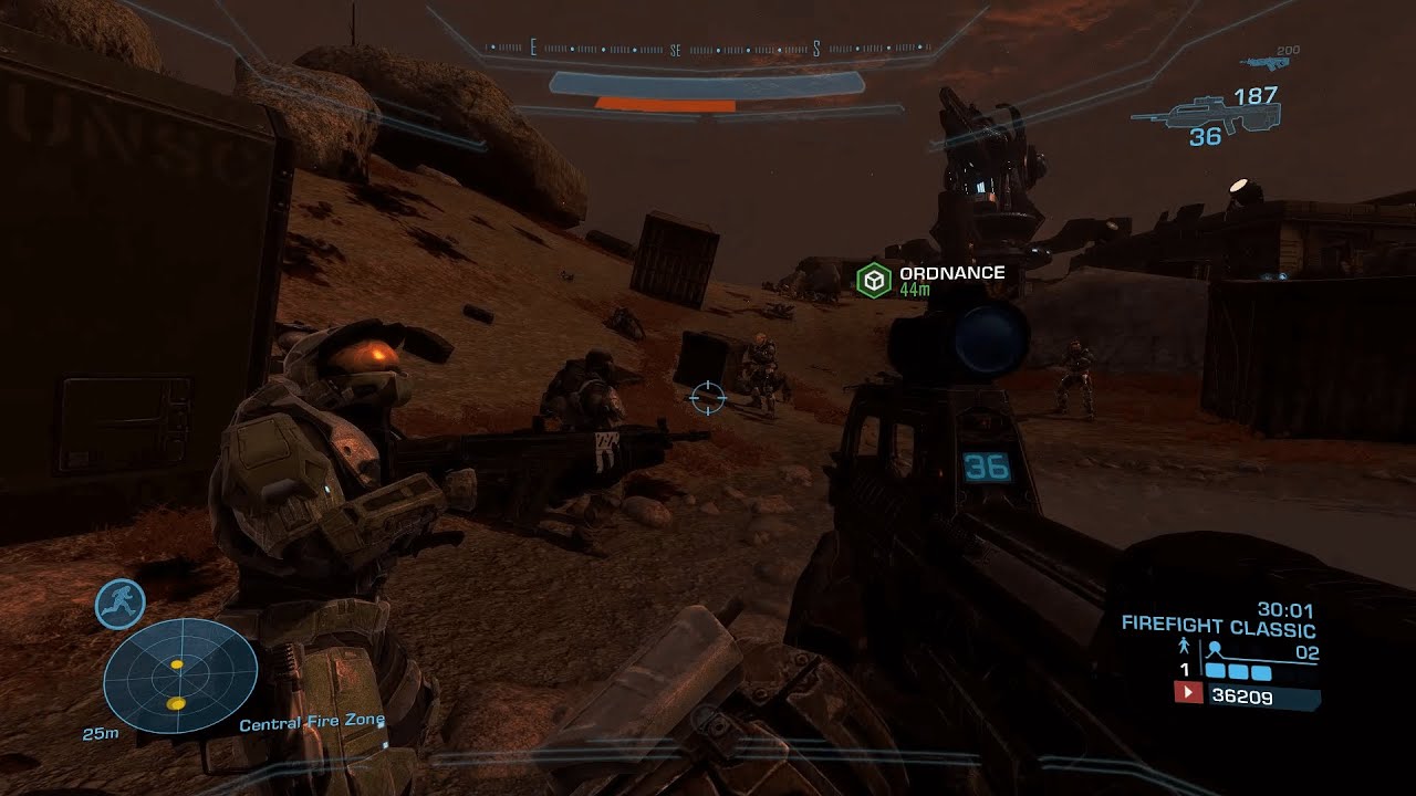 Halo Reach Mythic Overhaul - Firefight on Outpost
