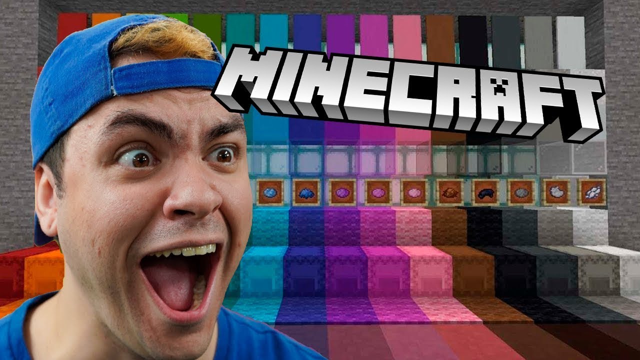 LUCCAS NETO ACEITOU O DESAFIO DAS CORES NO MINECRAFT