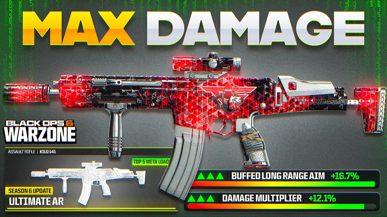 this *NEW* KILO 141 is the BEST GUN in WARZONE BO6 RIGHT NOW! (Best AR Meta Loadout for Warzone 3)