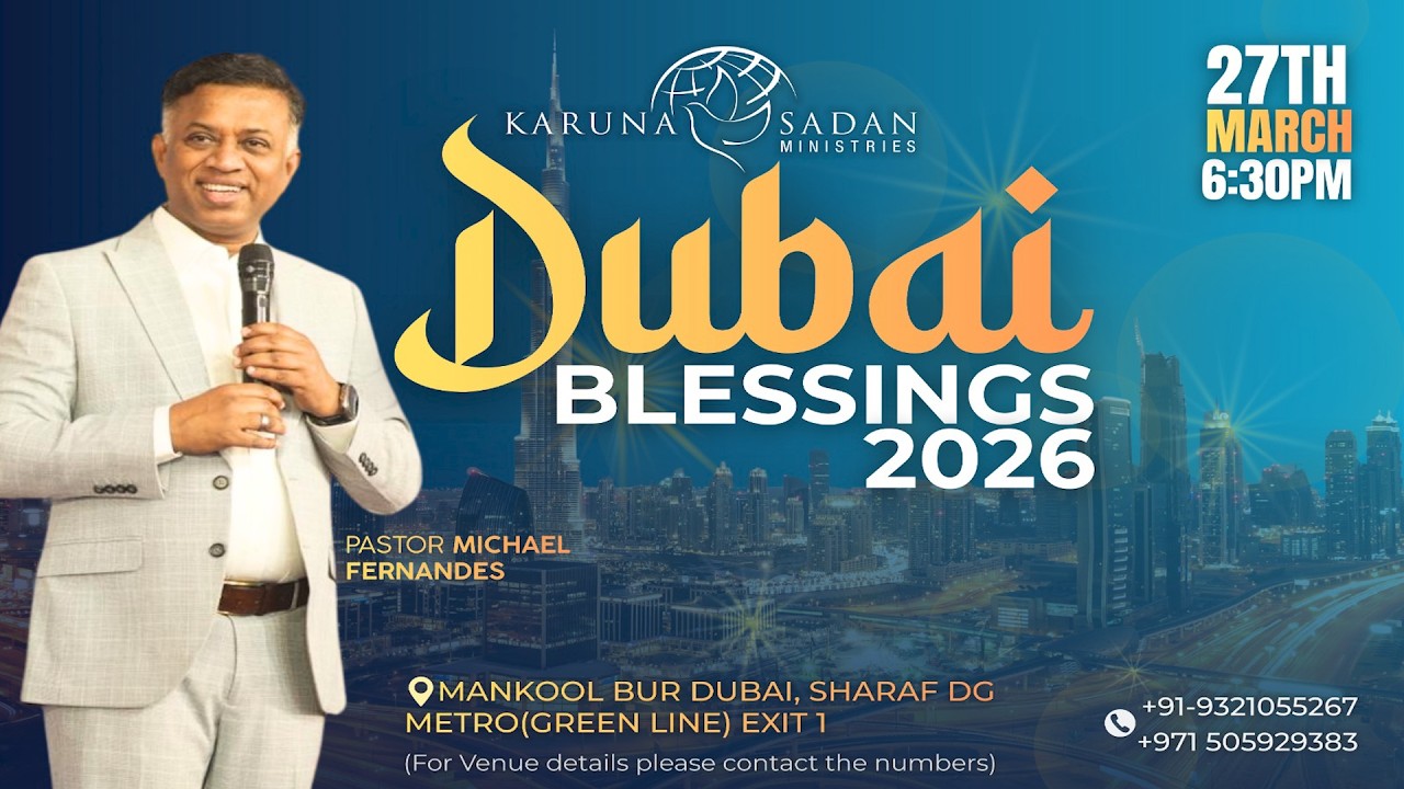 20260327 | KSM | Dubai Service | [ LIVE 🔴 ] Pastor Michael Fernandes