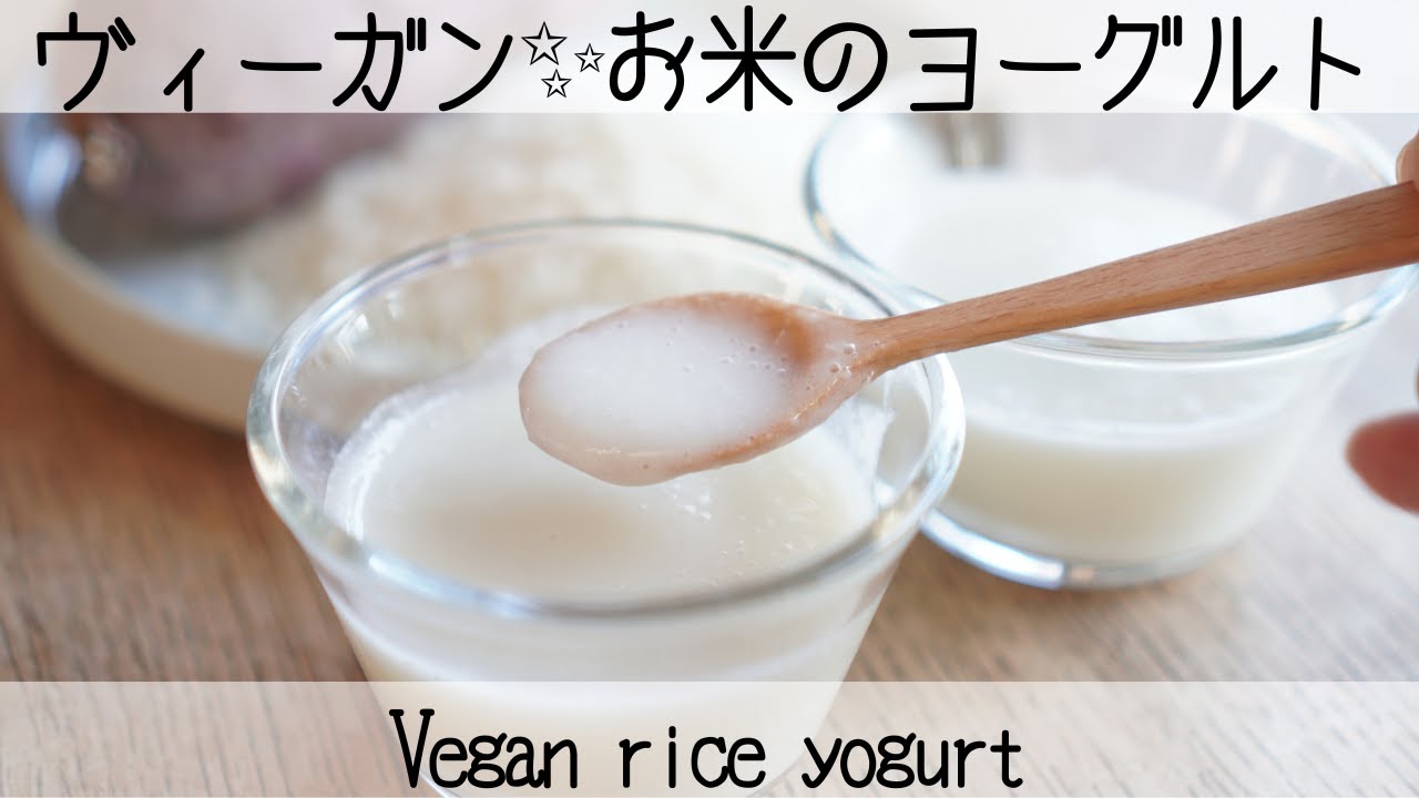【乳・大豆不使用】材料たった2つ！お米のヨーグルトVegan rice yogurt
