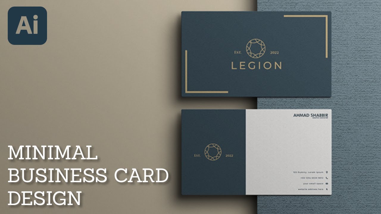 Business card design in illustrator in Urdu/Hindi