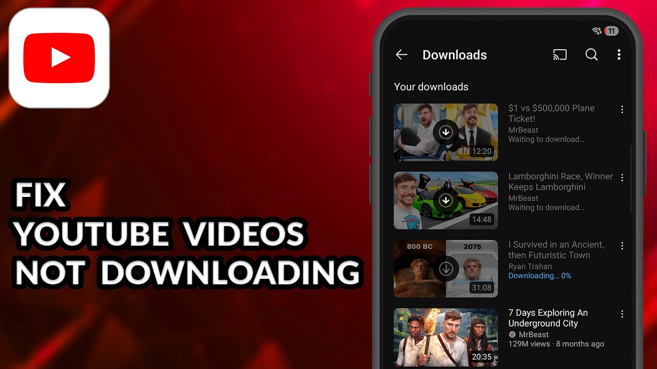 How To Fix YouTube Video Not Downloading Problem