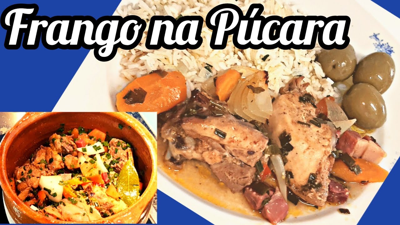 FRANGO NA PÚCARA. Prato tipicamente português da região de Alcobaça.