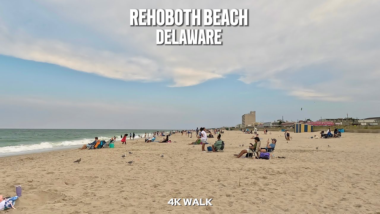 4K WALK | REHOBOTH BEACH BOARDWALK Walking tour 2025