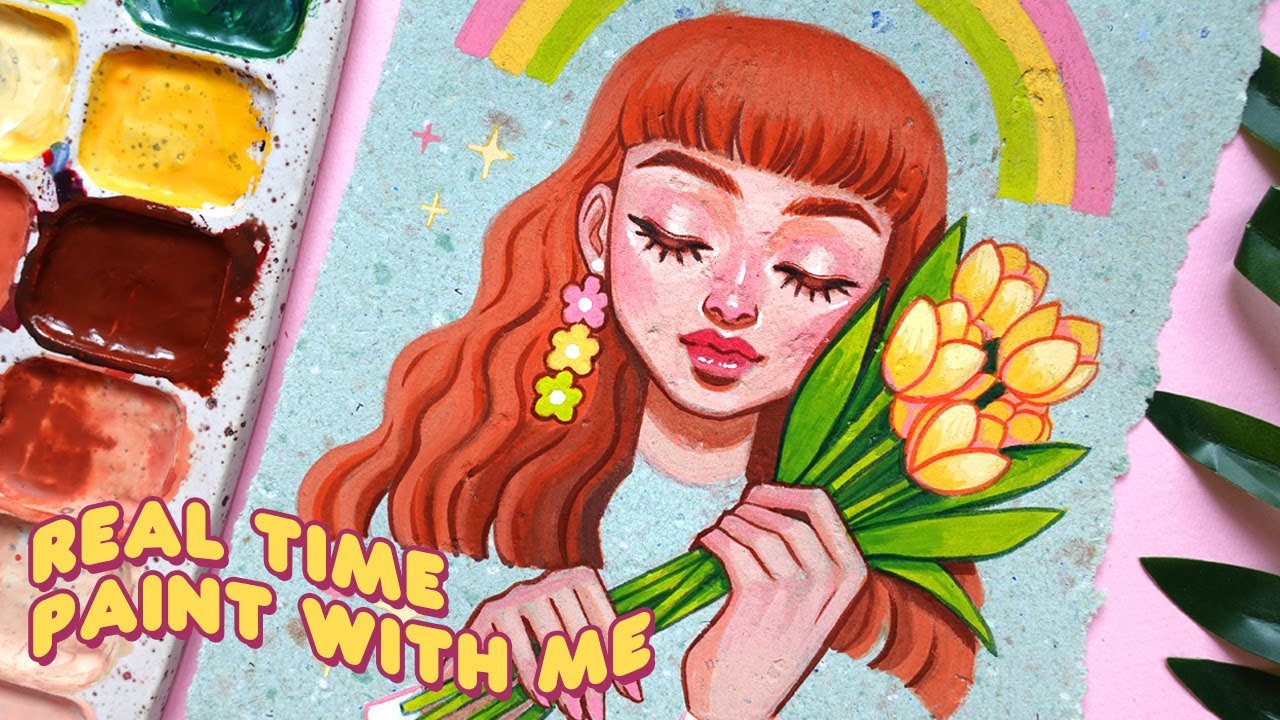 GOUACHE ON HANDMADE PAPER ✷ Q&A about art, social media, anime and more