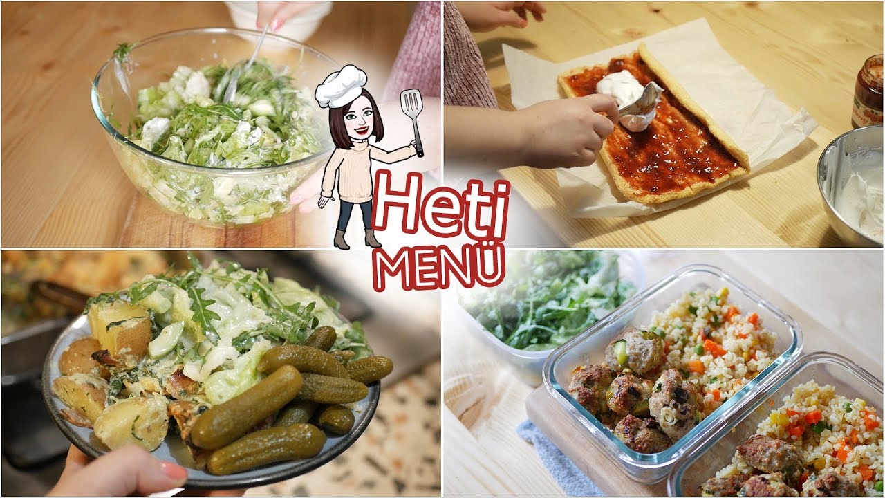 HETI MENÜ 2 - recept ötletek a hétre!