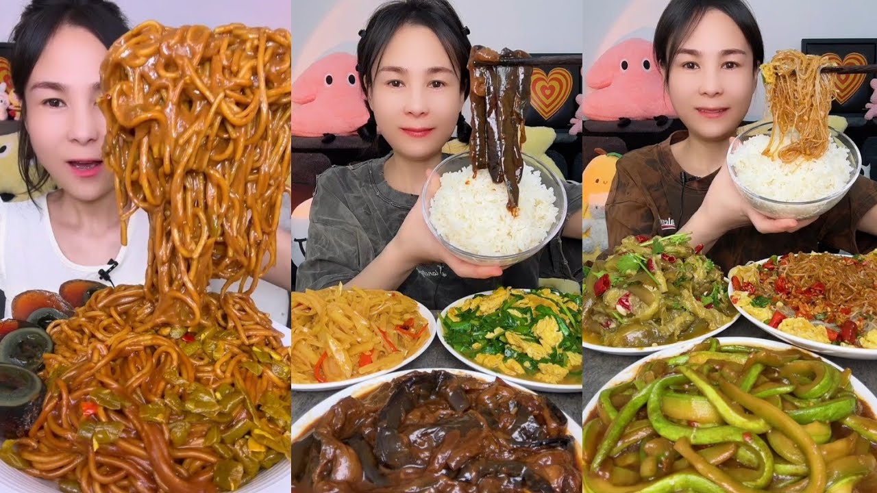 Mukbang Challenge : Eating Spicy 🔥🥵 noodles 🍜 fried tendon noodles rachang #noodles #noodles #pork 
