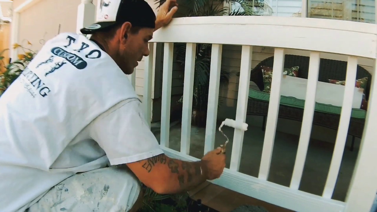 Painting Exterior Wood Trim (TIMELAPSE)