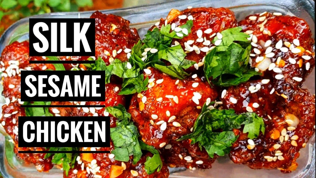 Silk Sesame Chicken |Foodie Sha one minute recipe| Chicken Recipe |