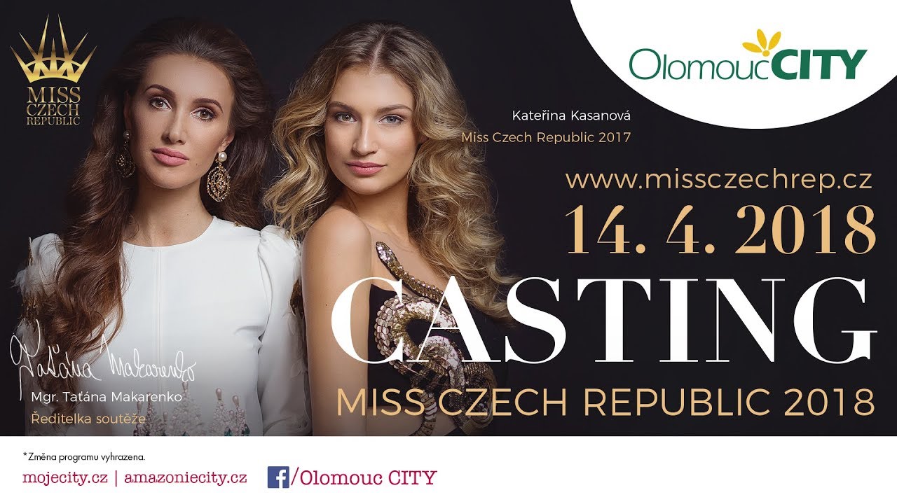 Casting Miss Czech Republic 2018 v Olomouc CITY