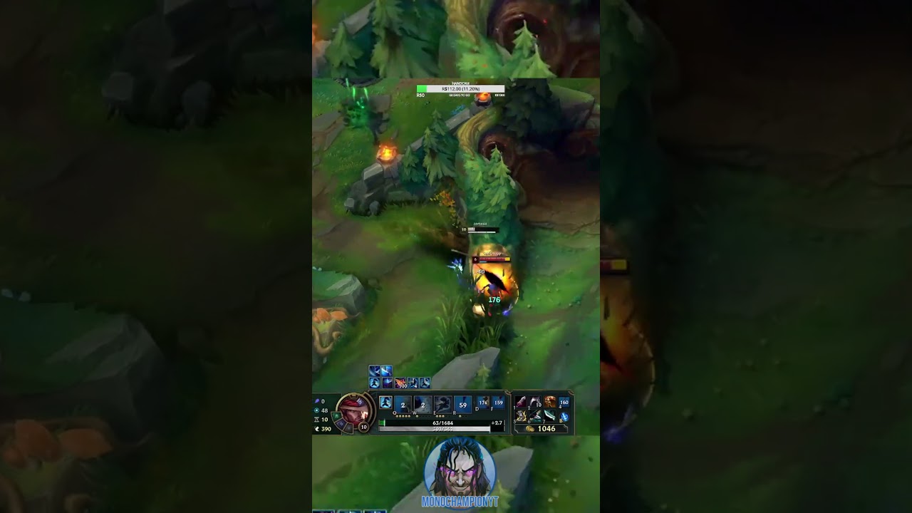 Courtesy faz paracer ser muito facil #shorts #leagueoflegends #soloq #monochampion