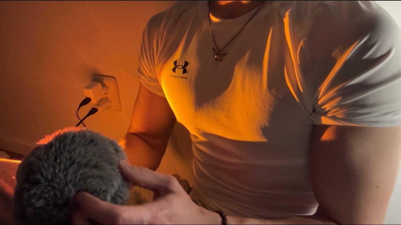 ASMR Fluffy Mic Scratching on a Rainy Night for Deep Sleep & Relaxation