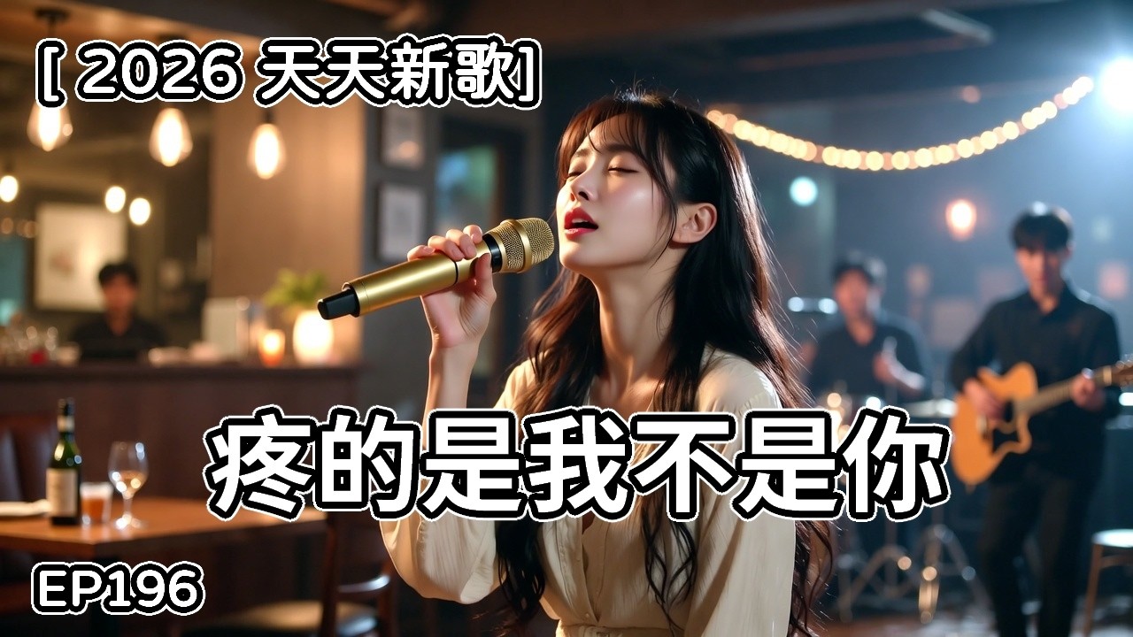 疼的是我不是你  EP196  [ 2026天天新歌 ]   AI/中文/流行歌曲/華語情歌/超有感染力     #中文 #情歌  #流行歌曲  #動態歌詞