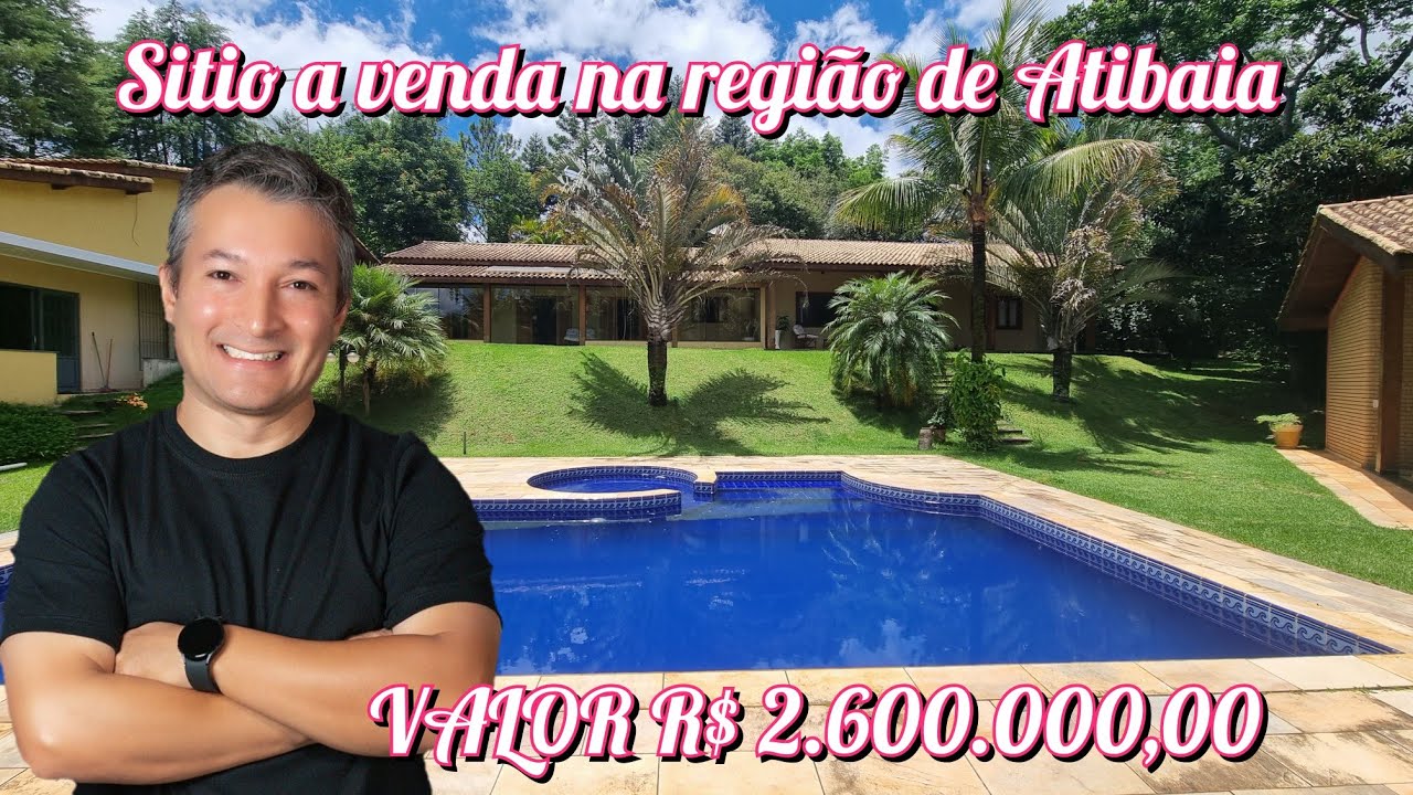 Sitio fantástico a venda, na região de Atibaia, 3 lagos, pasto, pomar, acesso fácil, 40 mil m²
