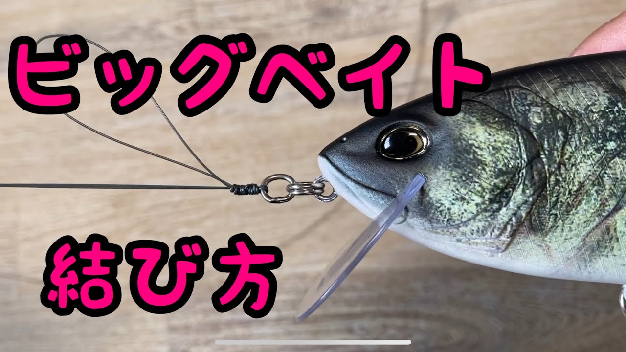簡単！早い！ビッグベイト、マグナムクランクの結び方