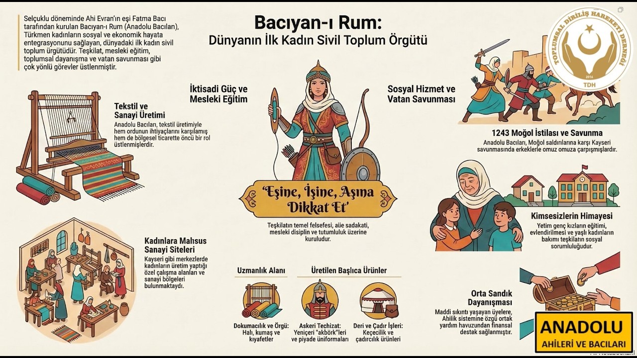 AHİLİK : ANADOLU BACILARI - BACIYAN-I RUM D&Uuml;NYA'NIN İLK KADIN SİVİL TOPLUM &Ouml;RG&Uuml;T&Uuml; - NurHan Keleş