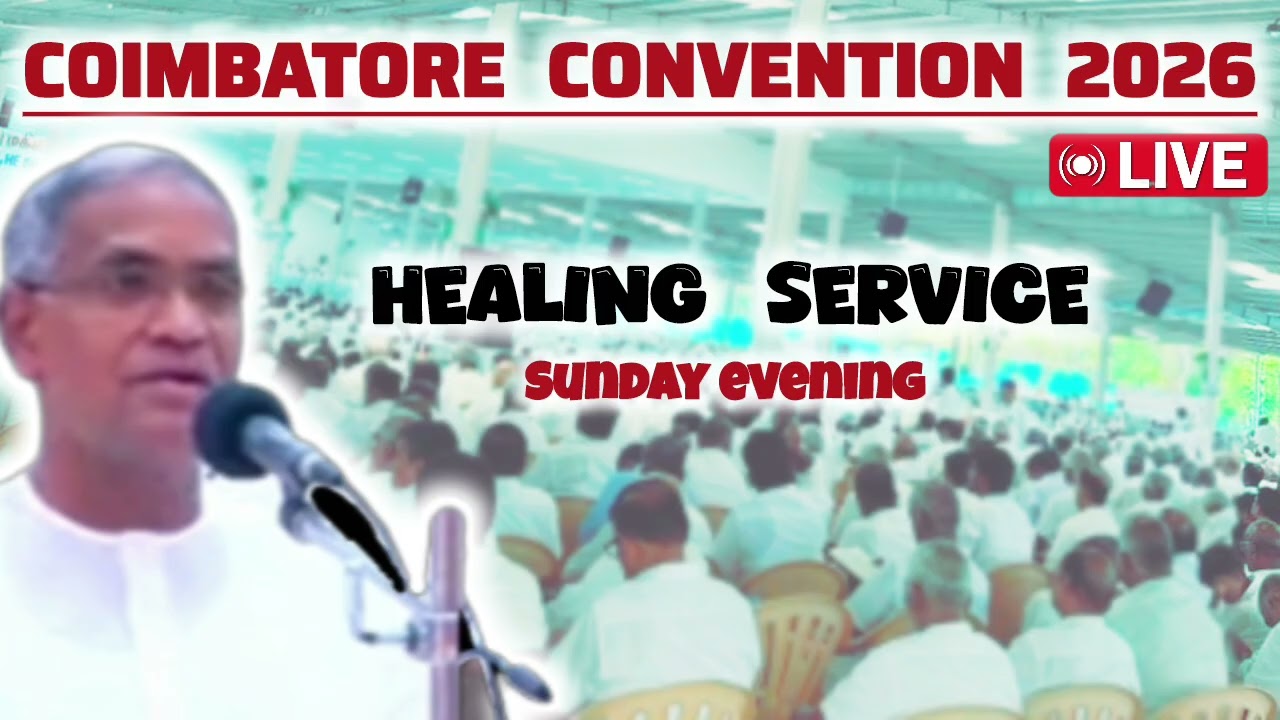 Tpm coimbatore convention live 2026 | Sunday evening healing service | pastor durai