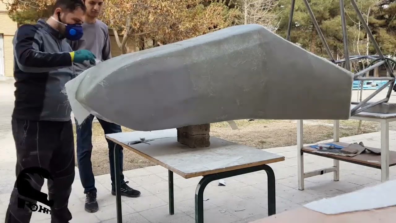 Making a Carbon Fiber Bodywork for Roham - Formula Student Timelapse