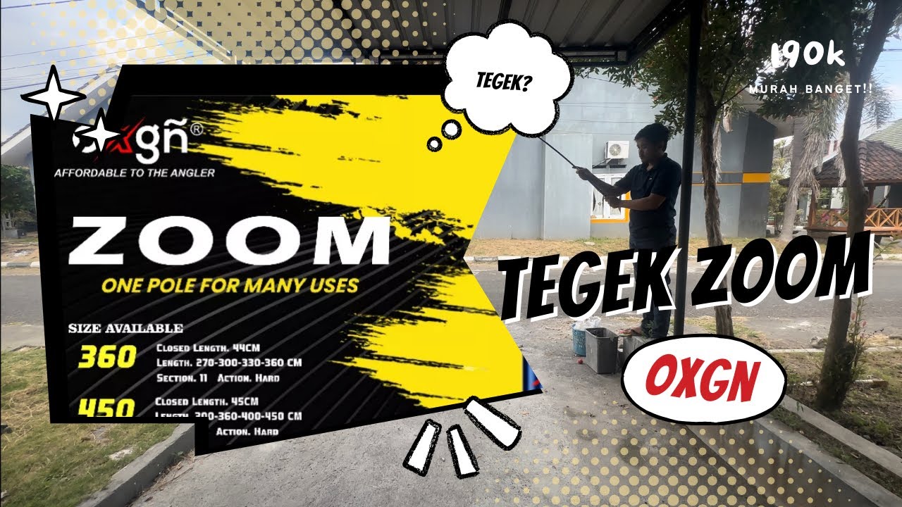 TEGEK ZOOM POLE OXGN ⁉️ BENDINGNYA SADIS BANGET ‼️TEGEK MULTIFUNGSI ⁉️