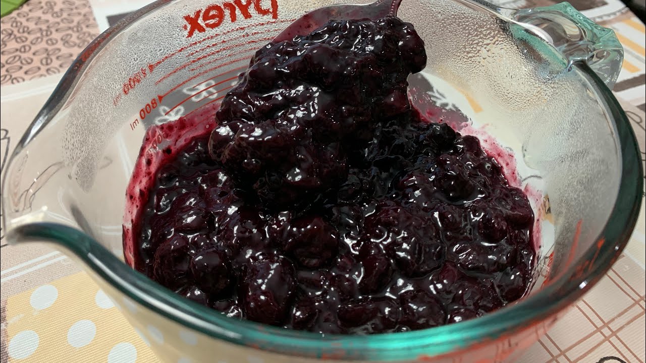 THE PERFECT BLUEBERRY COMPOTE under 8 mins.
