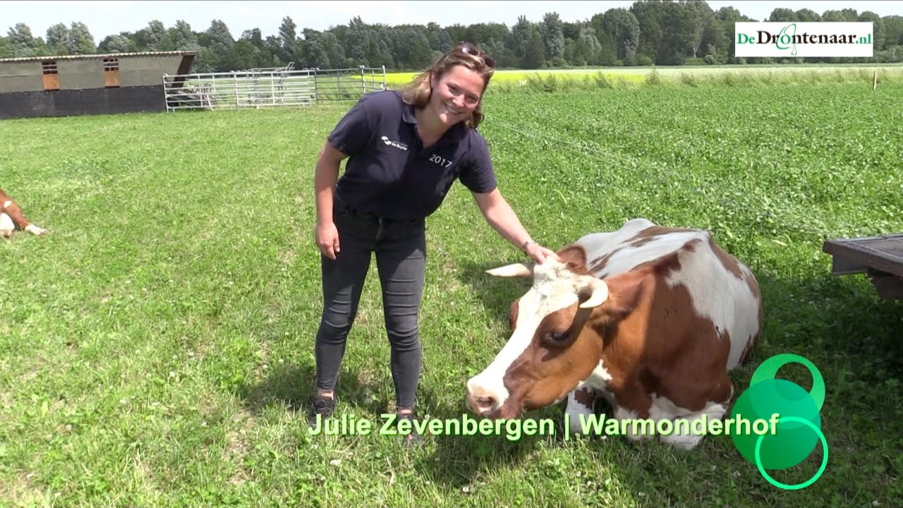 Doorloopwagen en melktap bij de Hofwinkel (Warmonderhof) in Dronten