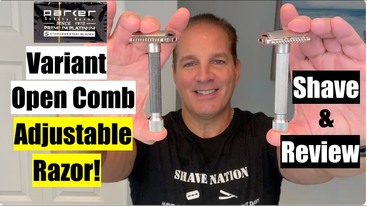 Обзор бритвы Parker Variant Adjustable Open Comb Razor #бритье #бритва #уходзакожей #мужскойуход