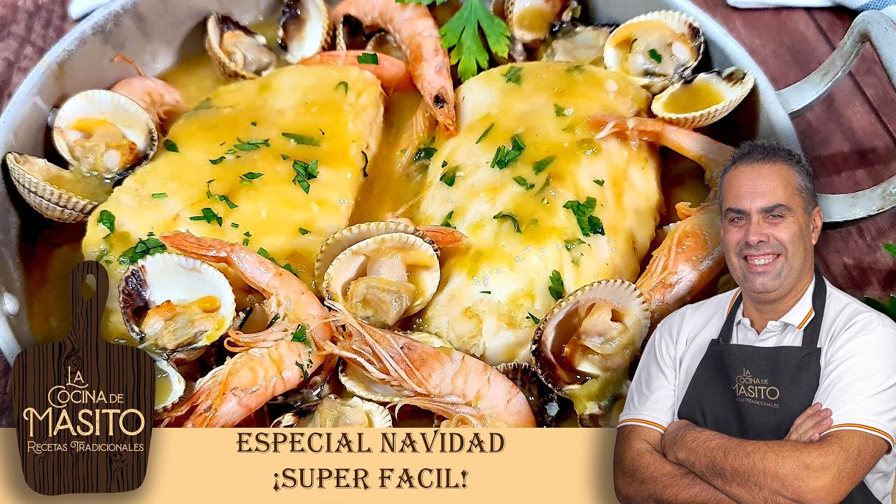 ESPECIAL NAVIDAD Merluza en salsa con berberechos y gambas ¡LA MAS RICA QUE PROBARÁS!