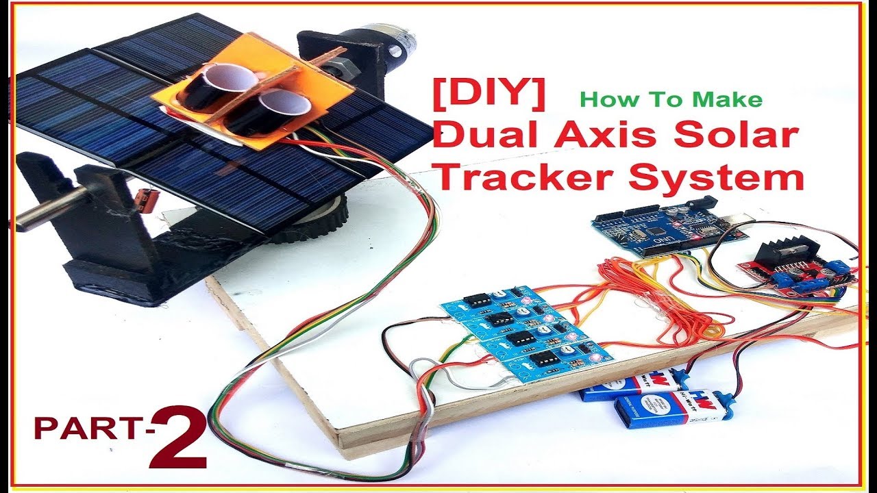 SR Robotics How To Make  Dual Axis Solar Tracker System PART-2