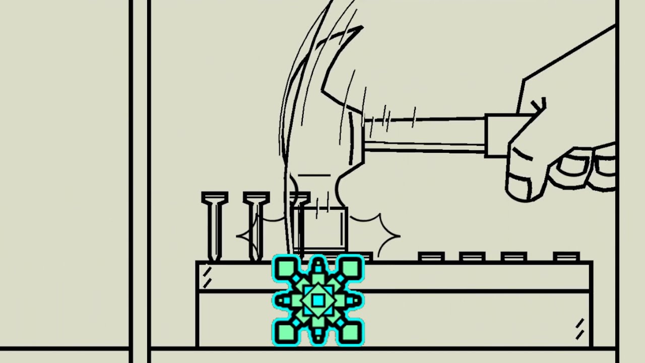 Rhythm Hell Hammer Time but it's Geometry Dash