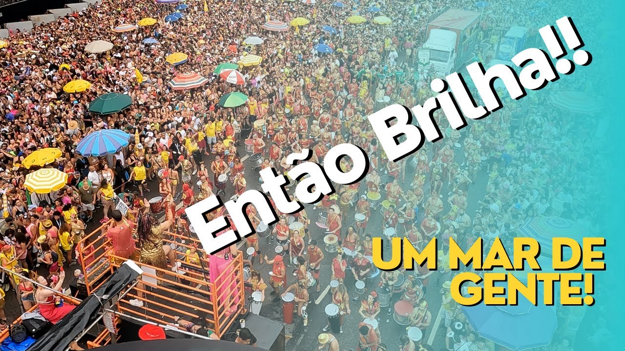 Um mar de gente no Bloco Então Brilha!!  Carnaval 2023 de BH em 4K!