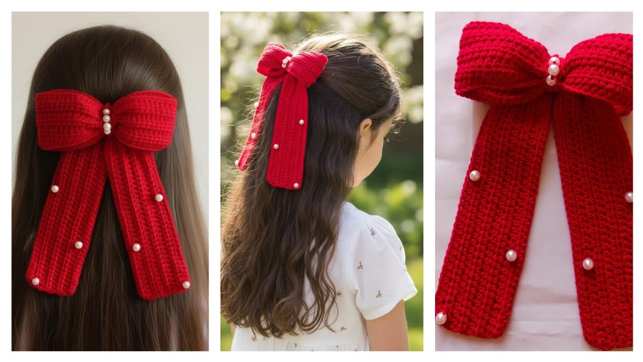 Lazo estilo coquette a crochet tutorial completo 
