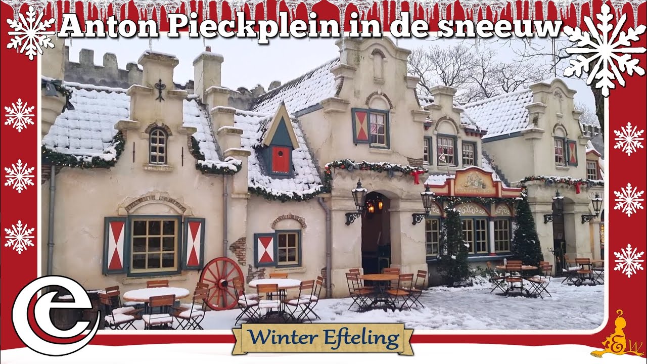 [Winter #Efteling] Het Anton Pieckplein in de sneeuw ❄ (2023)