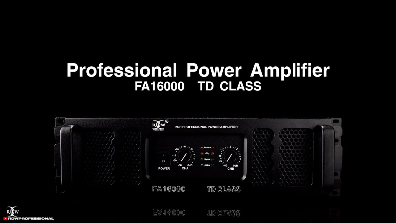 RDW PROFESSIONAL POWER AMPLIFIER 