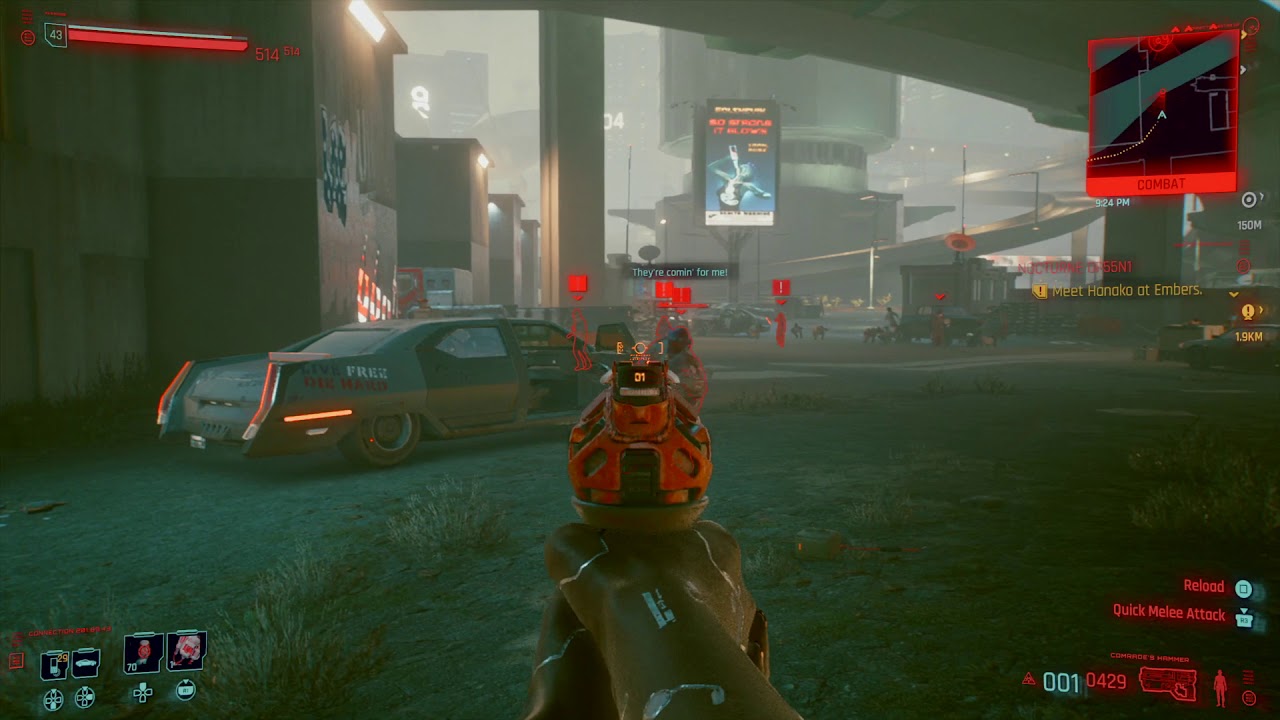 Cyberpunk 2077 Respawning Enemy Encampment, Loot Weapons, Gear Etc. Powerful Weapon Required.