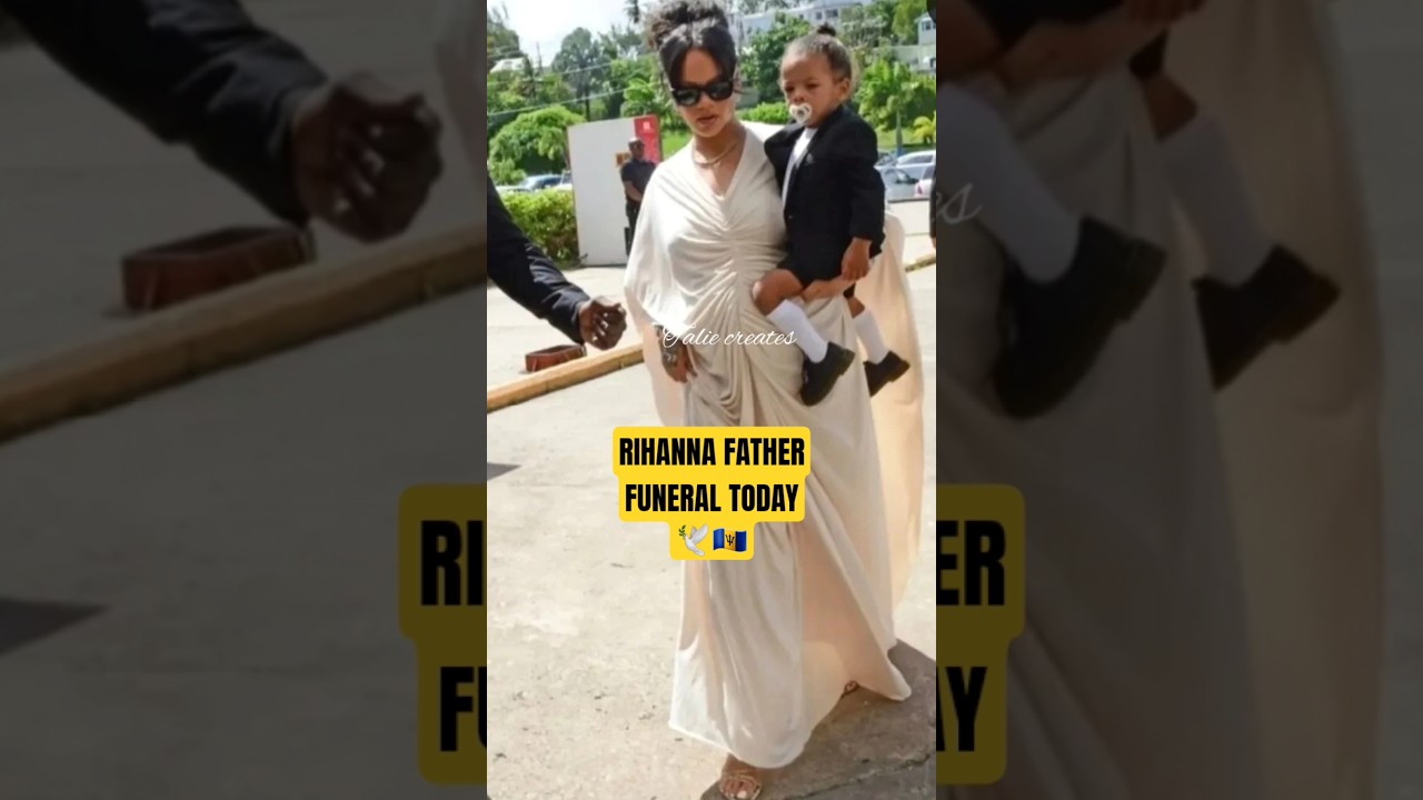 Rihanna father Mr.Ronald Fenty Funeral today in Barbados🕊🇧🇧😭 