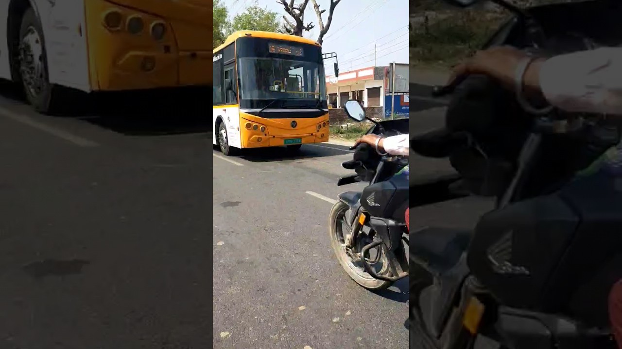 😱😱 Electric bus in Agra | #shorts #electricbus #agra #roadtrip