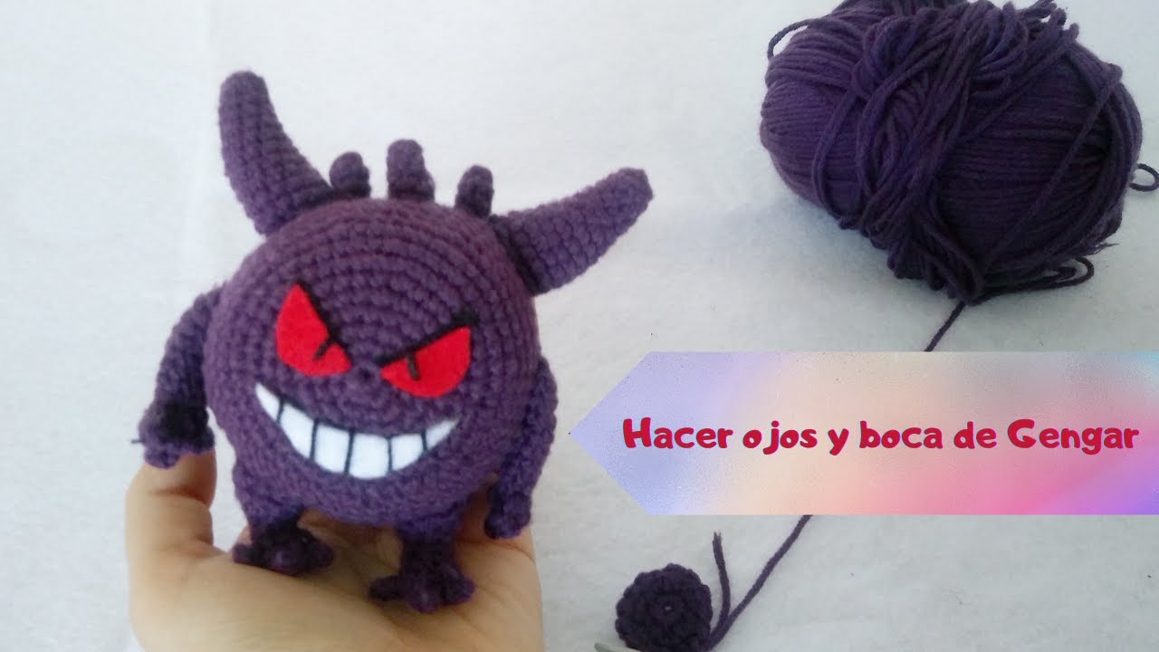 Hacer ojos y boca de Gengar de Pok&eacute;mon | Heylili