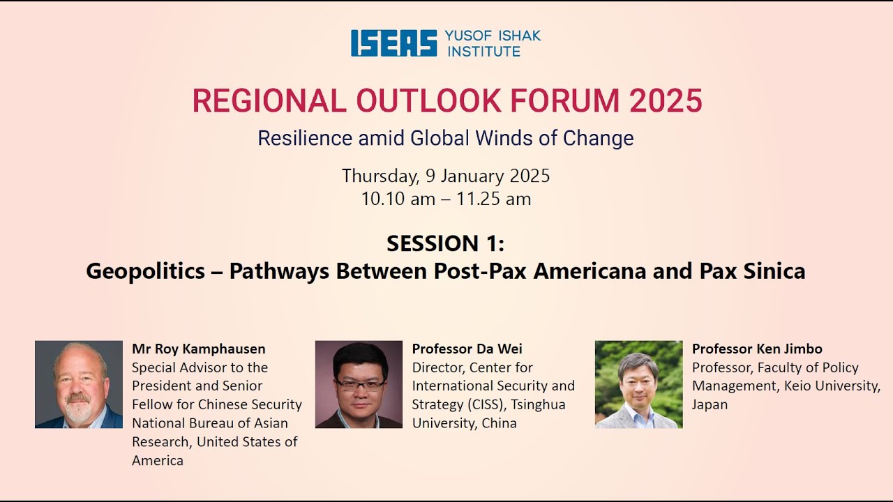 ROF2025 Session 1: Geopolitics &ndash; Pathways Between Post-Pax Americana and Pax Sinica