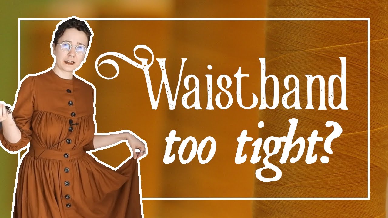 How To Upsize Waistband For A Dress Or Gathered Skirt / Easy Tailoring & Alterations