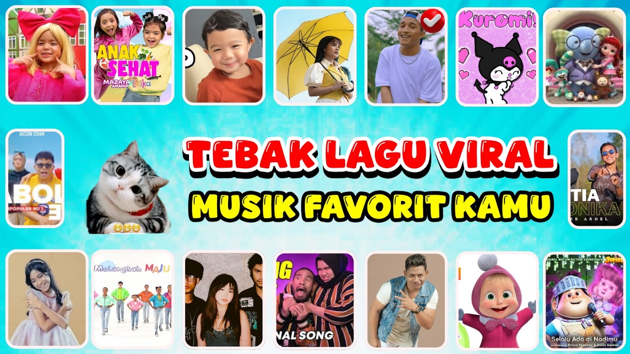 TEBAK LAGU VIRAL, MUSIK FAVORIT KAMU ⁉️🦋😁Memangnya Aku Boneka, Tiba Tiba, Tabola Bale, Anak Sehat.