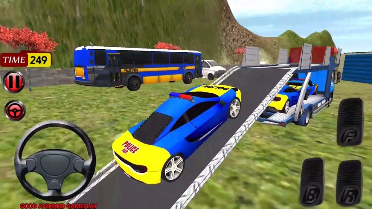 Police Car Offroad Transport Truck - Real Police Vehicles Transport Android GamePlay FHD