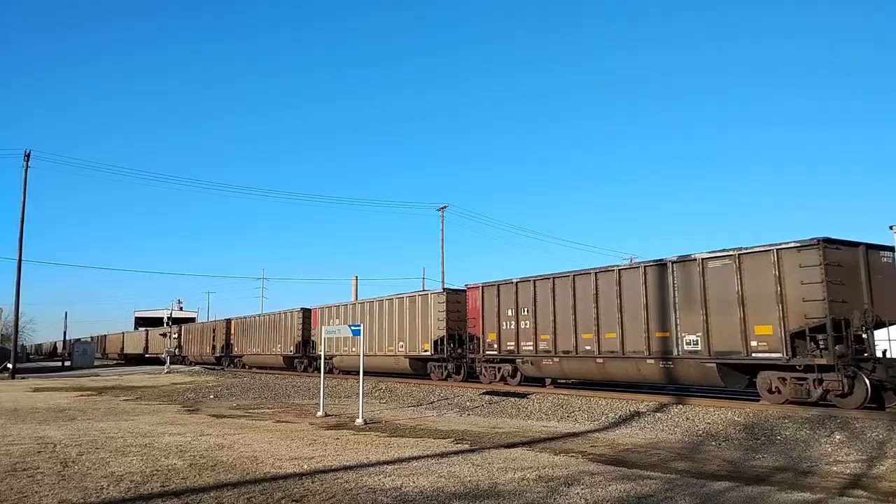 BNSF Sb loaded coal train. Cleburne,Tx. 02/01/2026