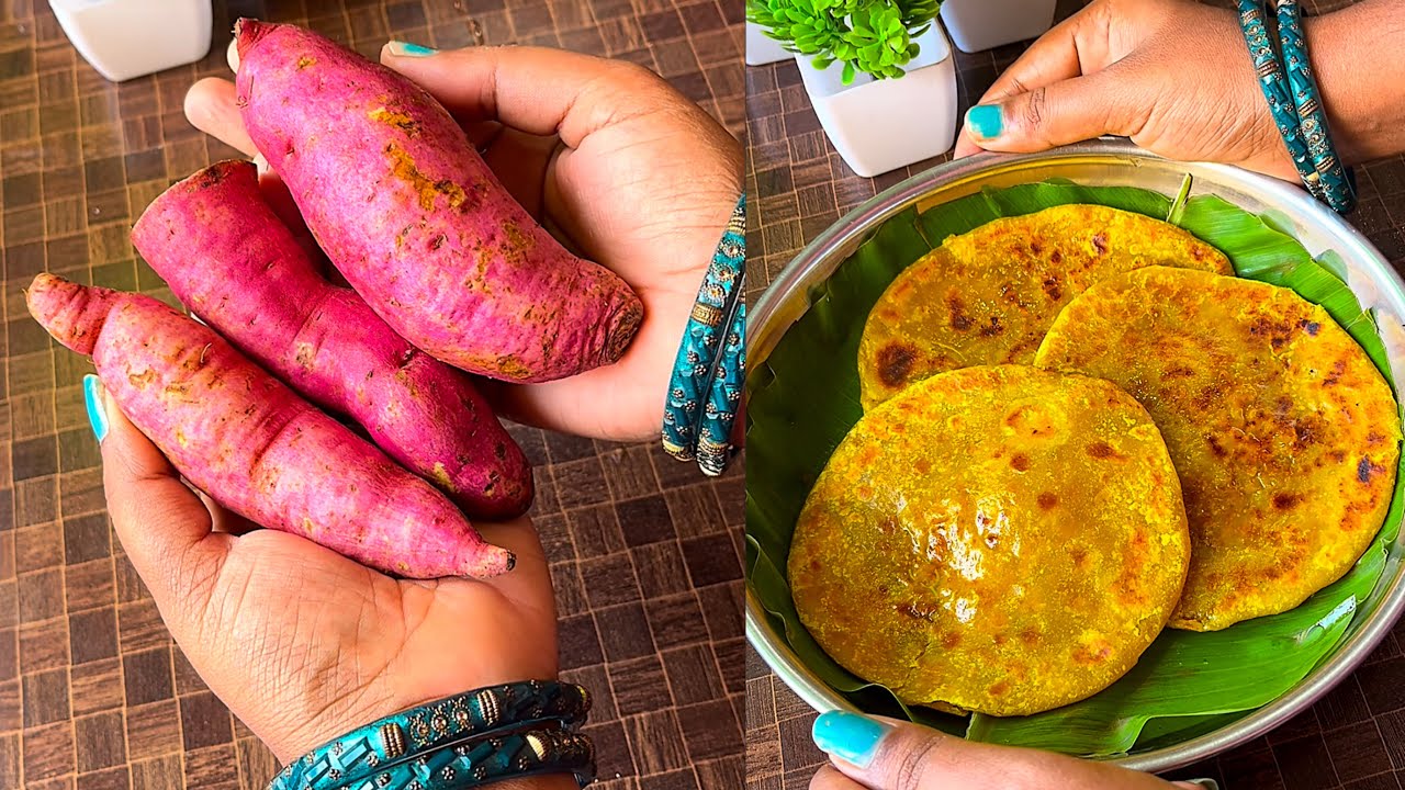 சிவராத்திரி ஸ்பெஷல் சர்க்கரை வள்ளி கிழங்கு போளி| Sweet potato poli recipe| Evening snacks recipes 