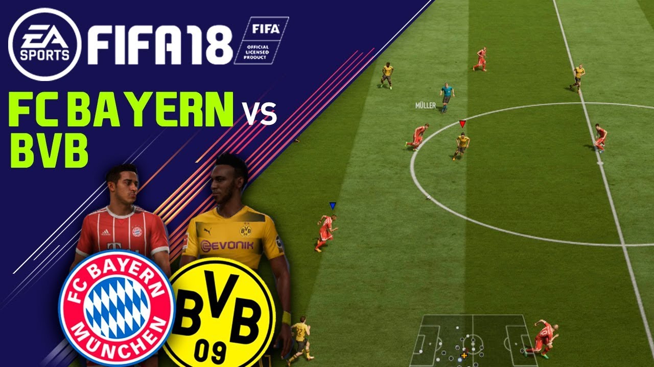 FIFA 18 FC Bayern München vs Borussia Dortmund⚽ Full Gameplay PMTV