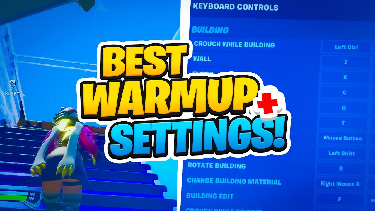 Лучшие настройки и разминка для соревновательного Fortnite | PWR Muz
