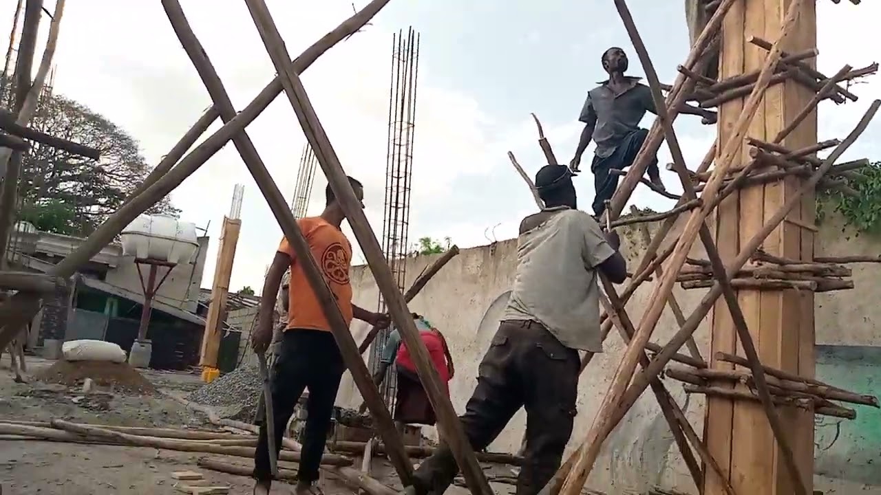Elevation Column Form work Preparation